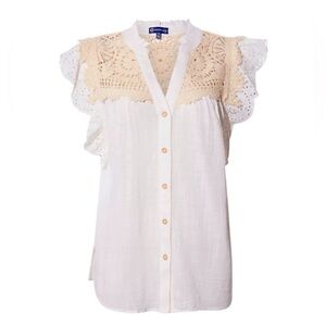 Democracy Crochet Yoke Top